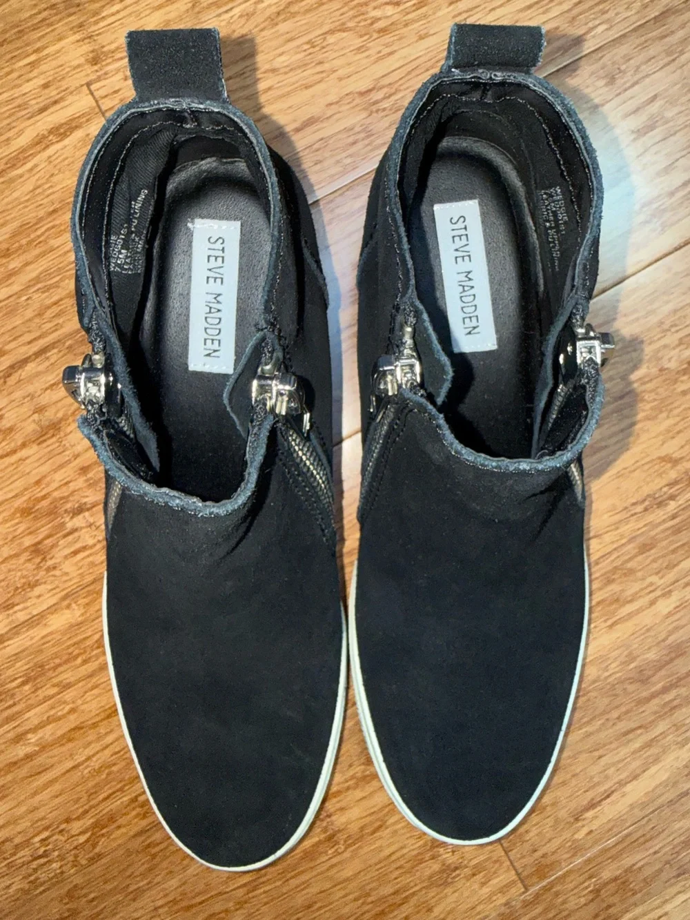 Steve Madden black suede